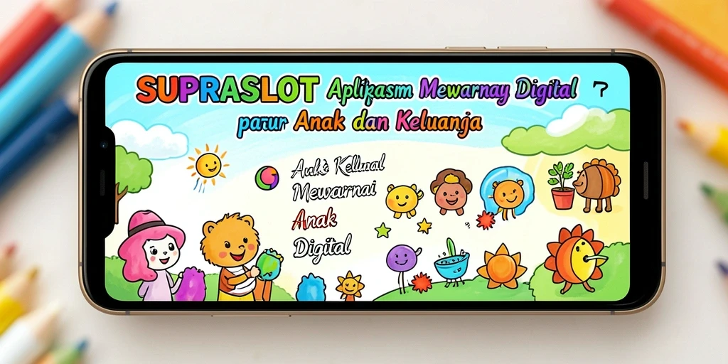 Tampilan antarmuka SUPRASLOT yang menyenangkan untuk anak-anak.